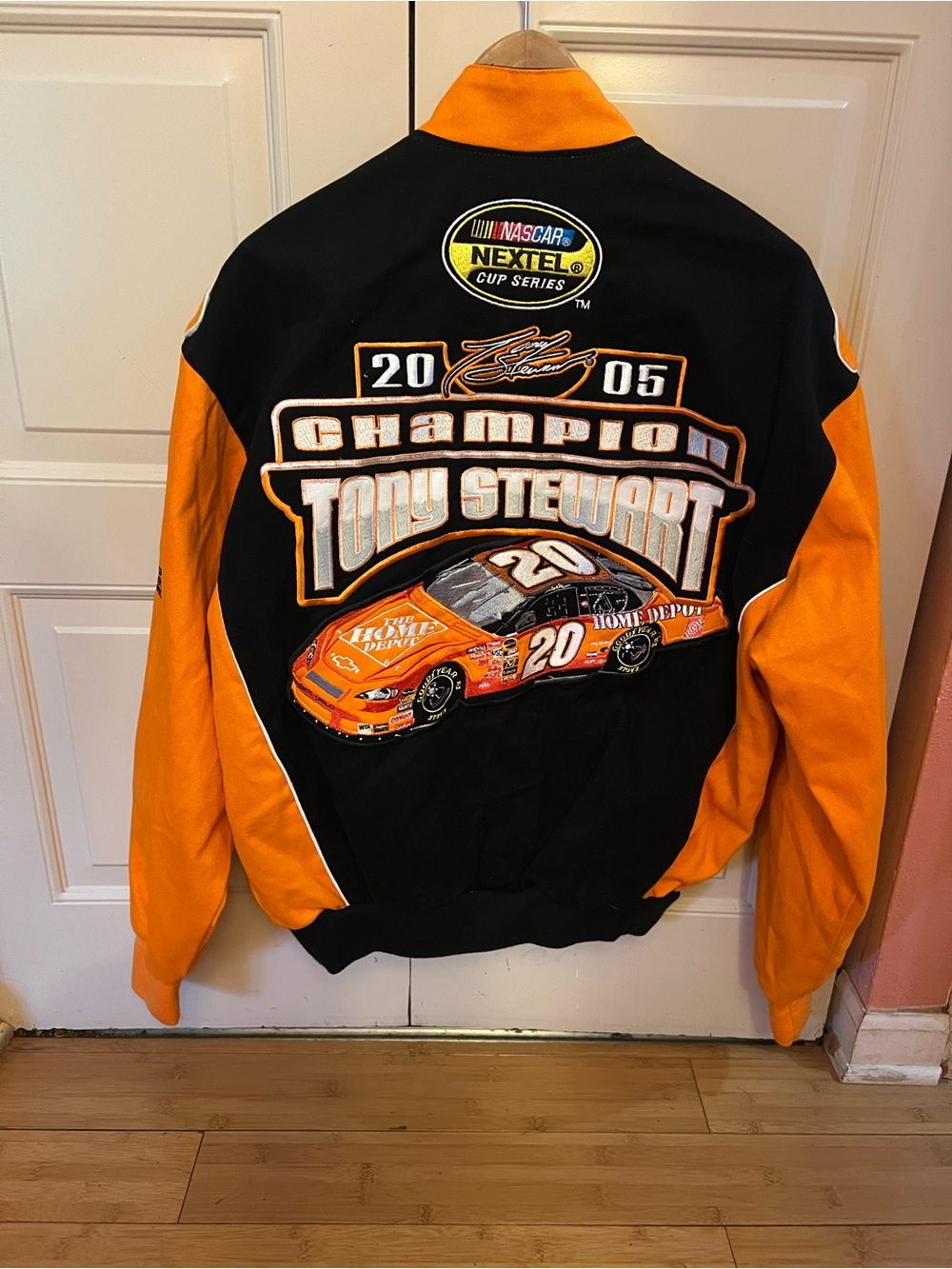 Chase Authentics Black and Orange Tony Stewart Champion Racing Jacket